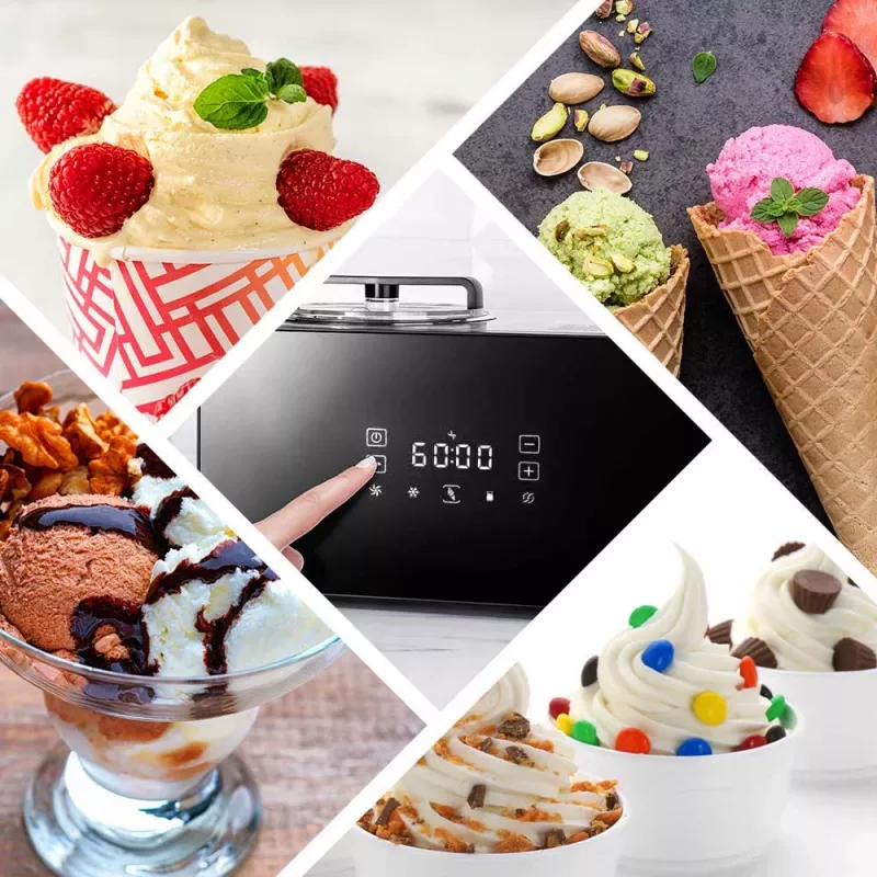 Traditional ice cream maker Gastroback Design Advanced Control 1.5 L 150 W Black Satin steel