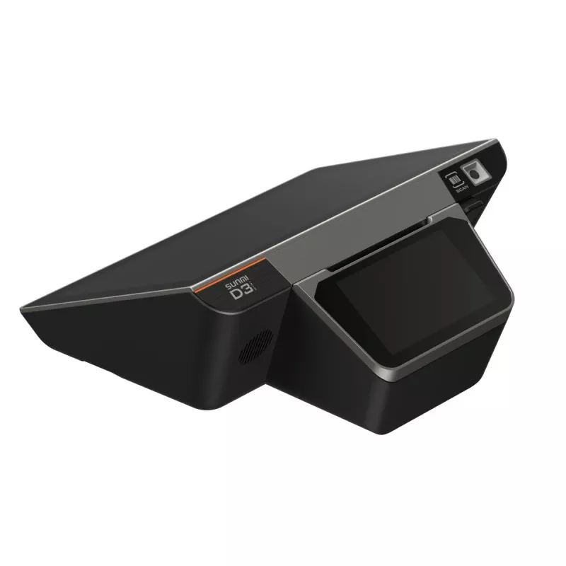POS terminal SUNMI D3 MINI 10.1 inch projected capacitive touchscreen with USB and Bluetooth connectivity