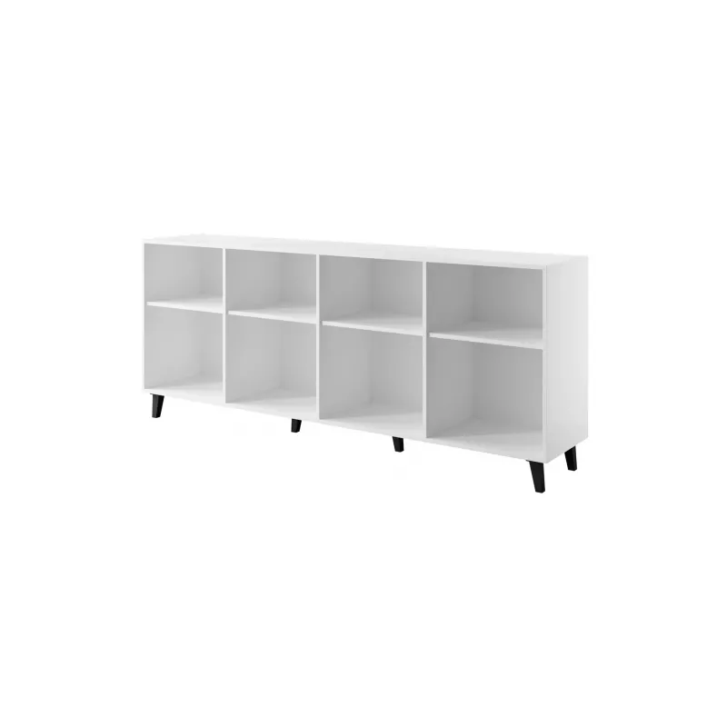 FARO chest of drawers 200x42x82 white matt + oak craft