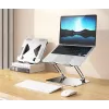 Laptop stand MEDIA-TECH MT2661 — adjustable height, foldable aluminium design for up to 17 inch notebooks