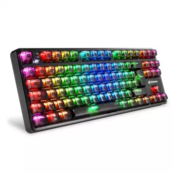 Mechanical Gaming Keyboard Sharkoon Crystal Shark Black DE with RGB lighting