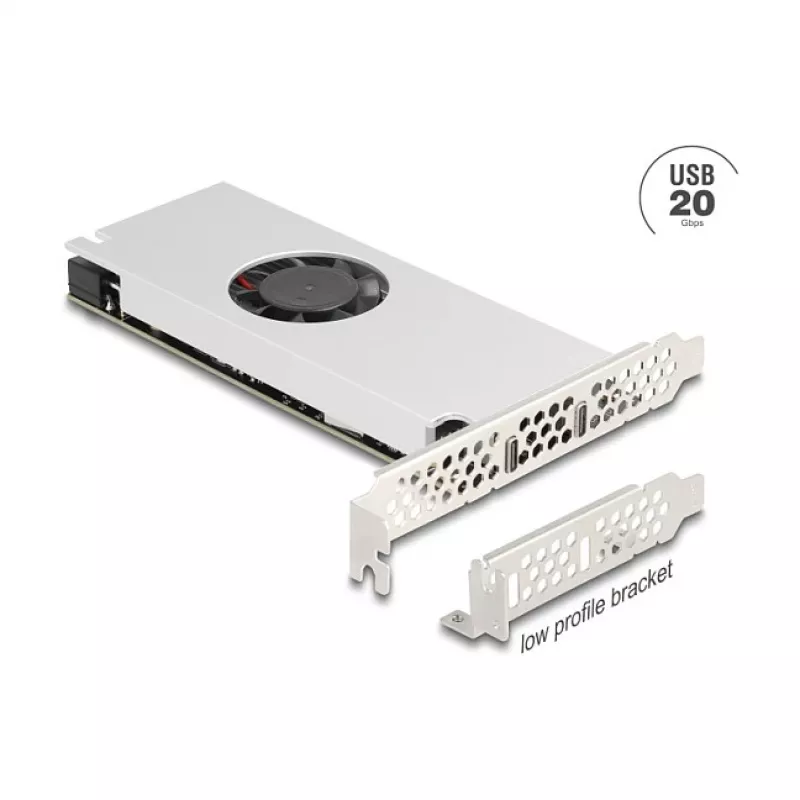 PCI Express x16 card DELOCK 90805 — 2 × USB 20 Gbps Type-C