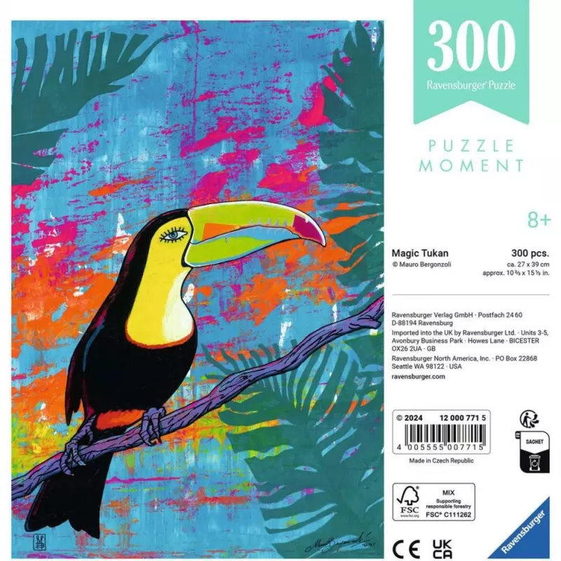 Jigsaw Puzzle Ravensburger Puzzle Moment — Magic Toucan, 300 pieces, adult/intermediate