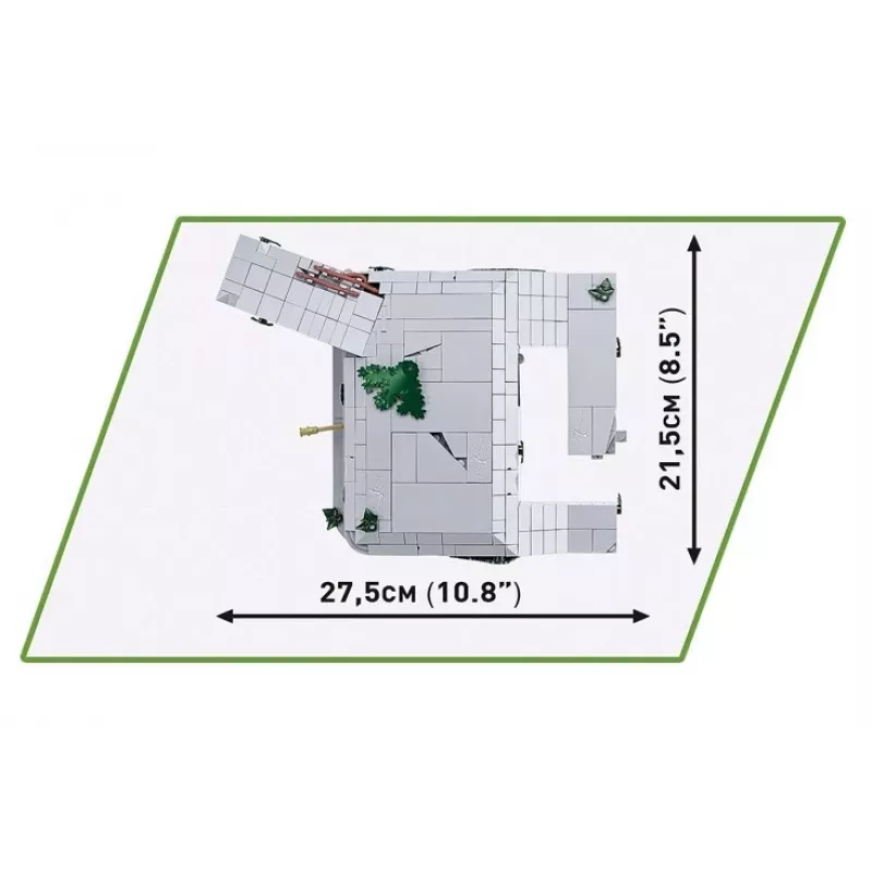 Construction Set Cobi German Bunker Regelbau 667/642 model COBI-3136 – detailed brick kit