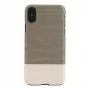 Smartphone case man and wood for iPhone X/XS — black, protective hard back cover