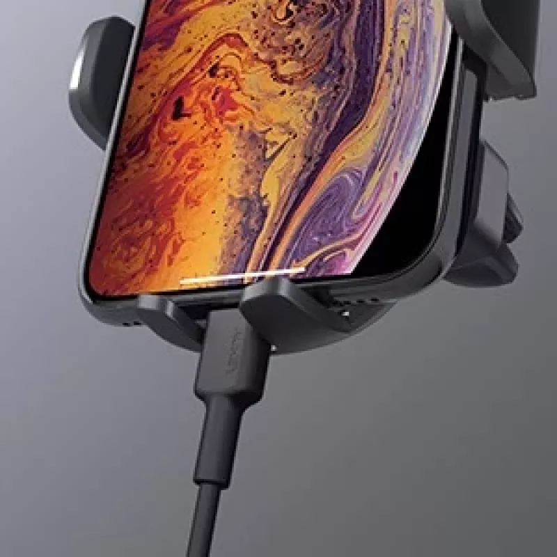Phone holder Aukey HD-C48 adjustable 360° for smartphones and small tablets, clamp mount, rotatable arm