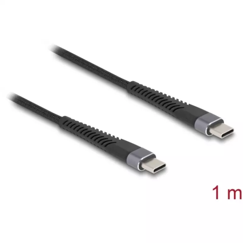 USB Cable DeLOCK 81124 USB 2.0 1m USB C Black