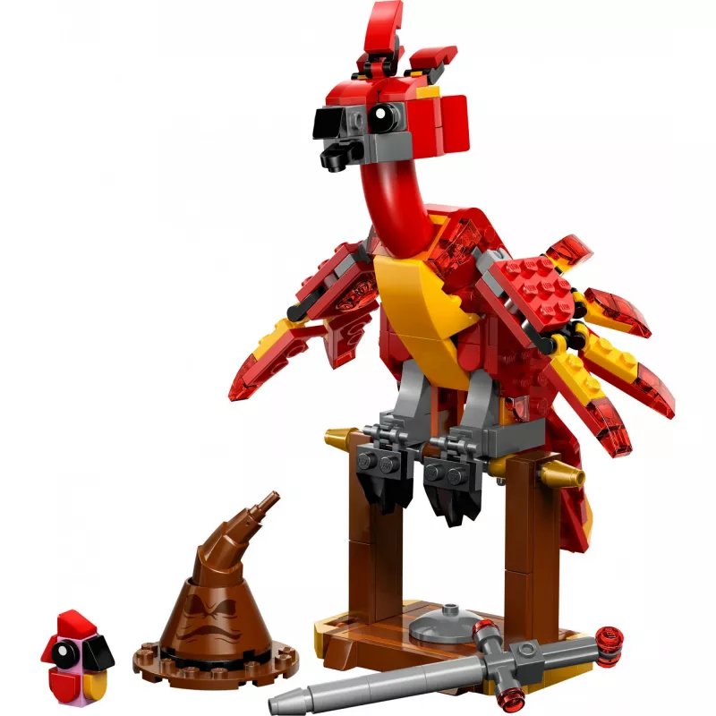 LEGO buildable Fawkes — Dumbledore's Phoenix model 76448, 299 pieces, 160 mm height, age 8+