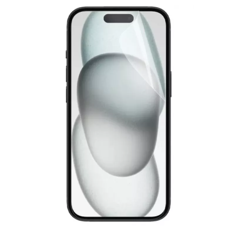 Clear screen protector Mobilis 036310 for iPhone 15Pro Scratch Shock Resistant