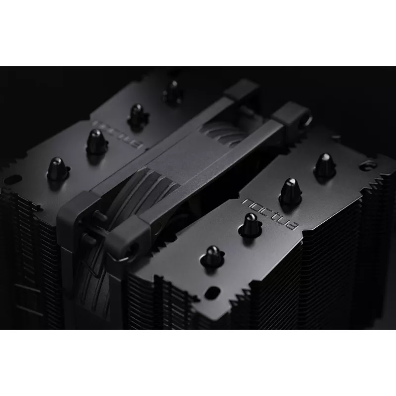 CPU cooler Noctua NH-D9L CHROMAX.BLACK — 92 mm fan, 400–2000 RPM, 22.6 dB, dimensions 95×95×110 mm, weight 531 g