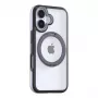 Protective phone case Torras Ostand R Fusion for iPhone 16 Plus — Black, slim hard-shell protection