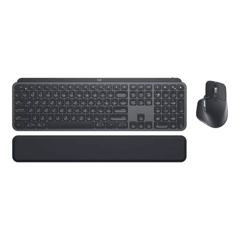 Logitech MX Keys combo for Business Gen 2 Keyboard Mouse included Office RF Wireless + Bluetooth AZERTY French Graphite