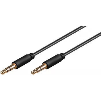 Audio cable Microconnect AUDLL1.5 1.5m 3.5mm Male to Male Black