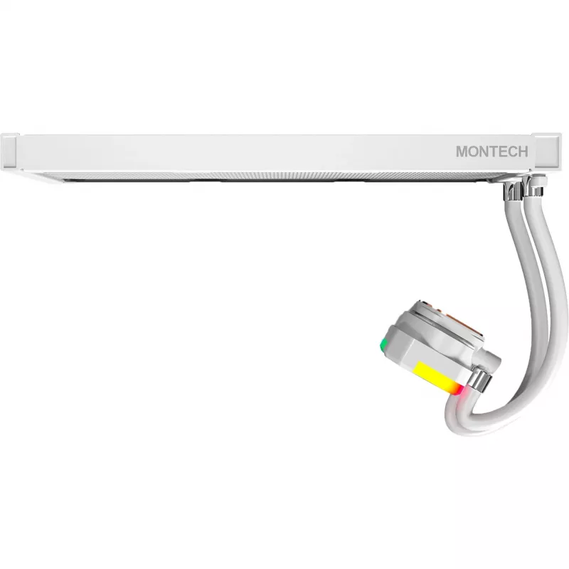 360mm Radiator Montech HyperFlow ARGB 360 White — 360mm liquid cooling radiator for PC