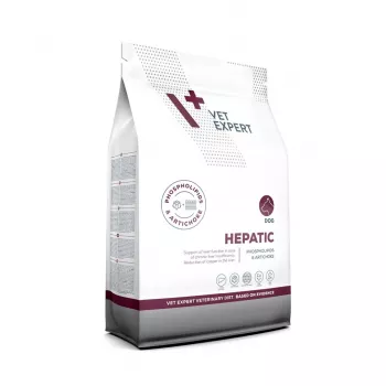 Dry dog food VETEXPERT Veterinary Diet Hepatic 2 kg — therapeutic liver support, 17.5% protein, 11.5% fat