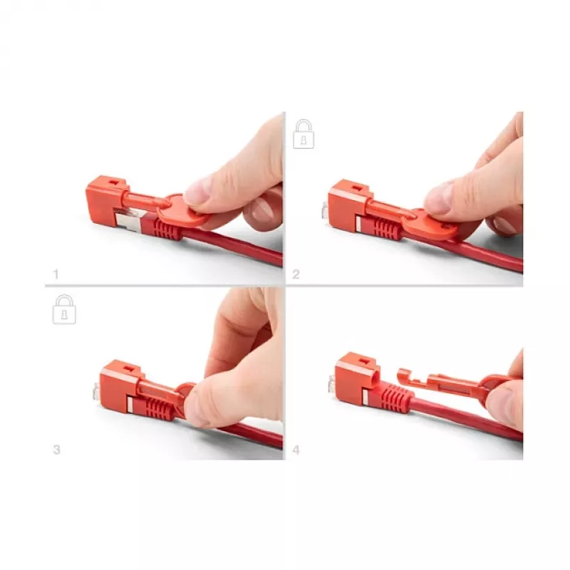 Port blocker DeLOCK 20929 RJ45 10 pieces Red