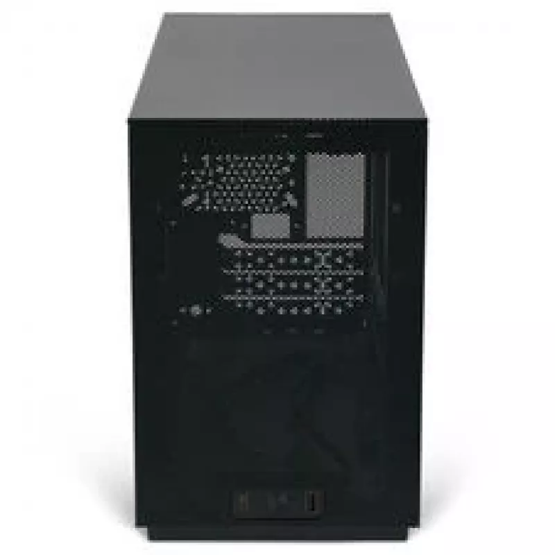 Mini ITX/ATX PC case ssupd Meshroom D (CS-MRD-BK-1) — compact black chassis with mesh panels