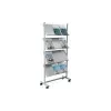 Helit H6813499 - Metall - Grey - 4 Regale - 750 mm - 390 mm - 1580 mm