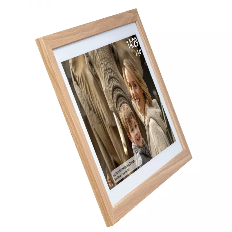 Denver PFF-2162LW digital photo frame Light brown 54.6 cm (21.5) Touchscreen Wi-Fi
