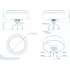 Roof-mount 5G Combo MIMO Mobile GNSS Antenna TELTONIKA PR1KCI49 for vehicles — multi-band cellular with integrated GNSS