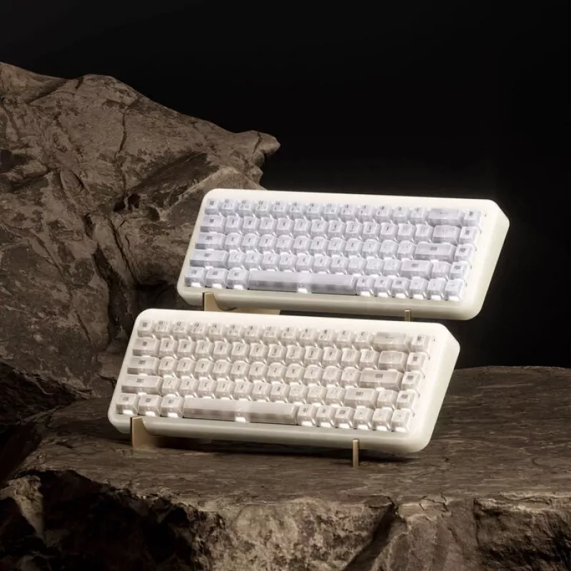Mechanical Gaming Keyboard AKKO YU01 White Jade 65% RGB with Piano Pro Switches