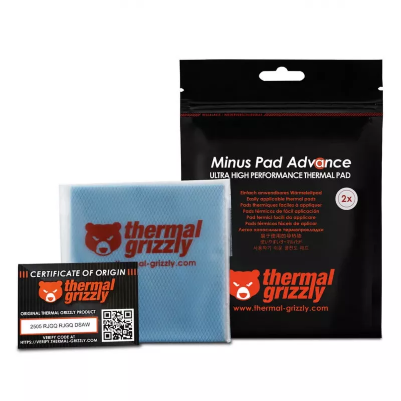 Thermal Grizzly Minus Pad Advance - 100 x 100 x 2.0 mm, 2 pieces