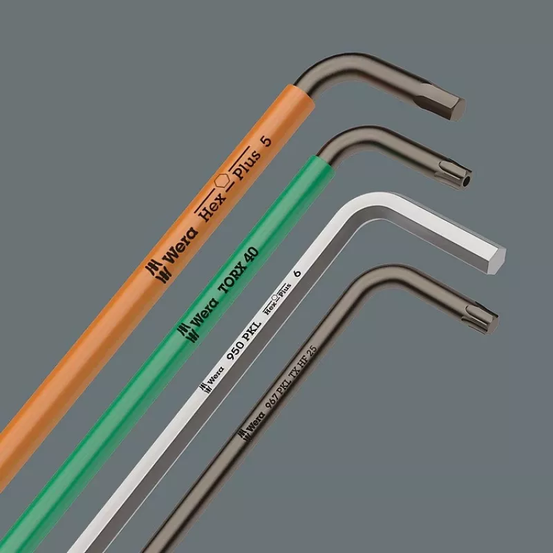 Wera 950/9 Hex-Plus 6 L-shaped hex key Metric 9 pc(s)