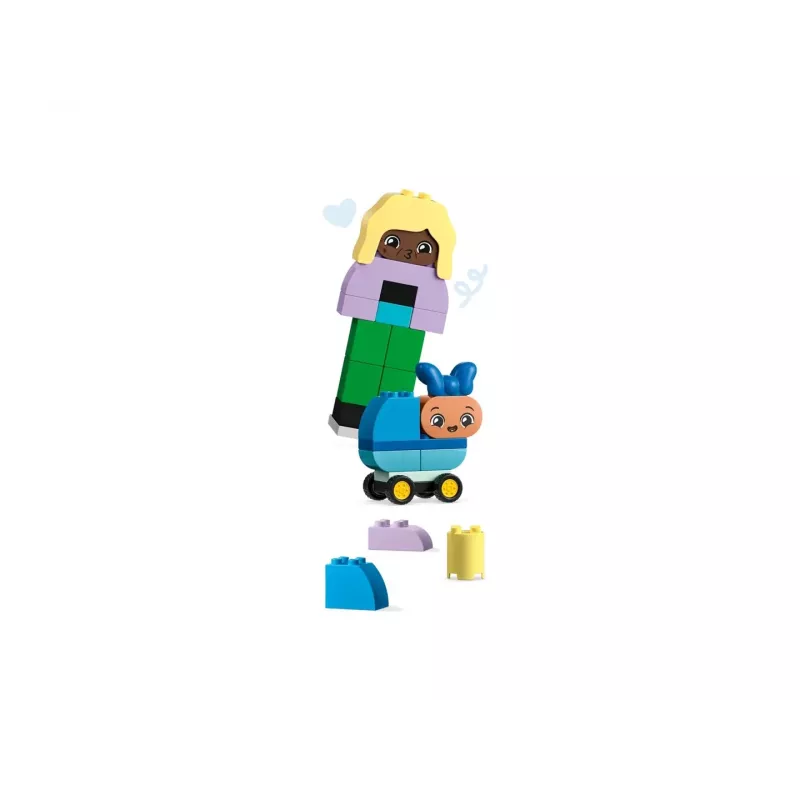 Construction toy LEGO DUPLO 10423 buildable people set, 71 pieces, for ages 3+, figures 260 mm height