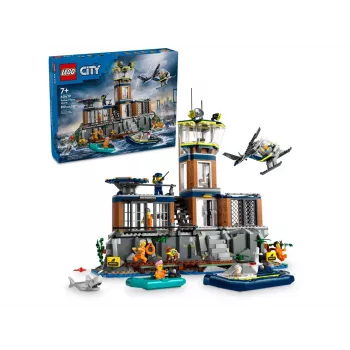 LEGO City Construction toy Police Station Prison Island 60419 — 980 pieces, 7 minifigures, 370×400×160 mm