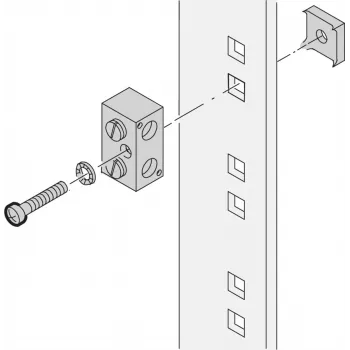 Schroff Earthing Block 100MM (20118030)