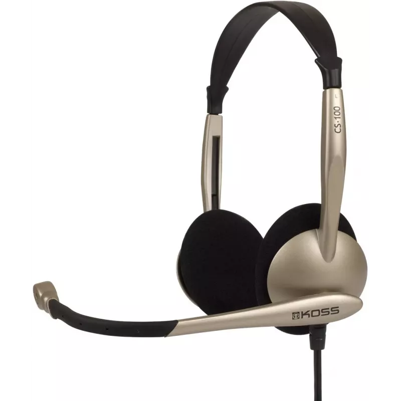 Koss CS100 Headset Wired headband Office/Call center Beige
