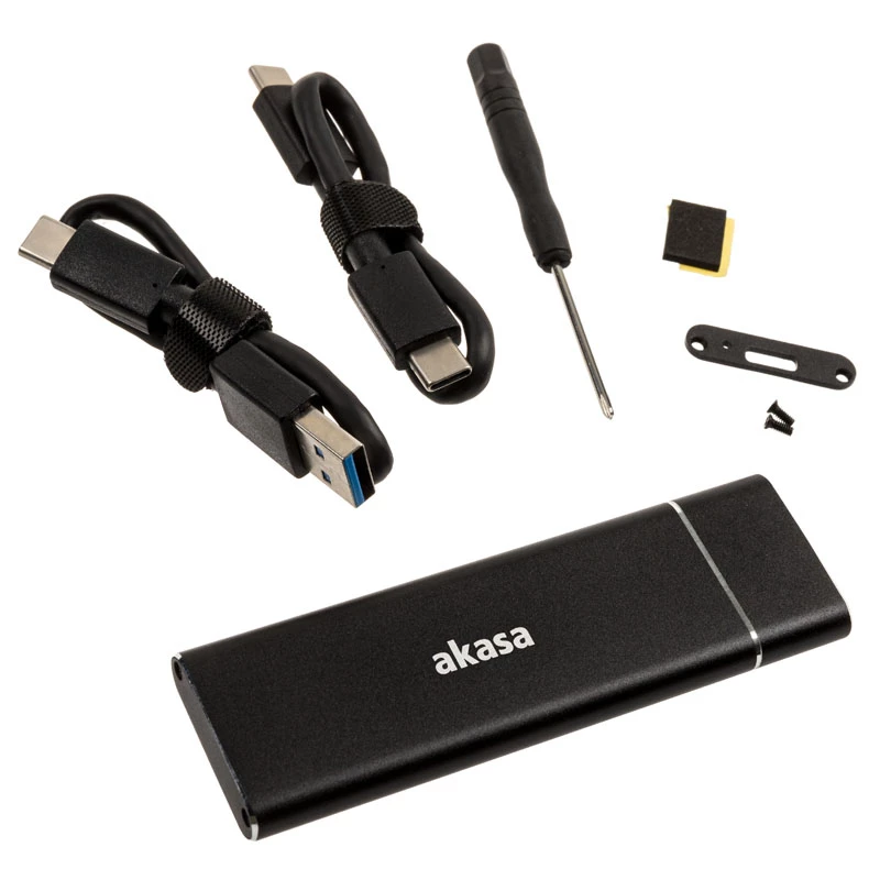 SSD enclosure Akasa AK-ENU3M2-02 Black M.2
