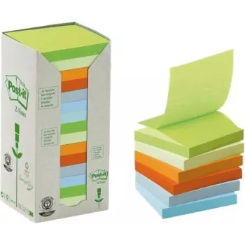 3M Post-it note paper Square Blue, Green, Pink, Purple 100 sheets Self-adhesive