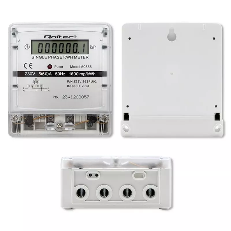 Single-Phase Electronic Energy Consumption Meter 230V LDC