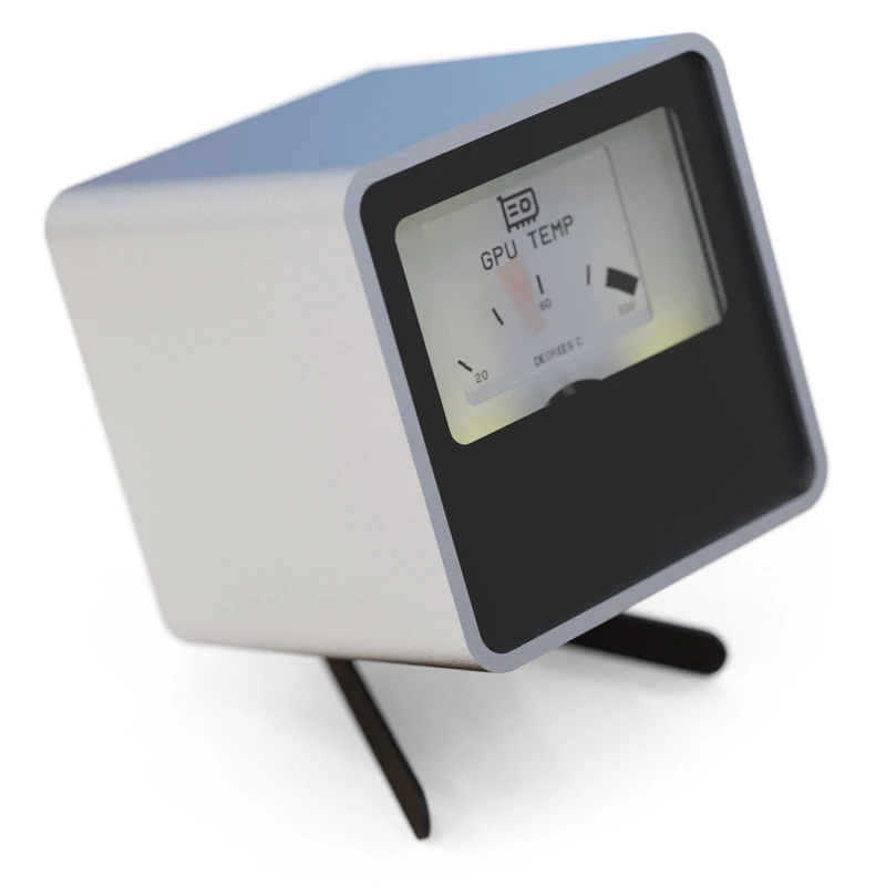 Dial Controller Streacom VU1-Dial Silver USB Type-C — rotary controller for system fans, RGB and audio control