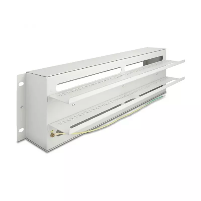 Circuit-breaker panel DeLOCK 67196 Metal Grey 132mm Width