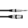 Audio Cable XLR (3-pin) 6.35mm Omnitronic 3022075E 0.2m Black