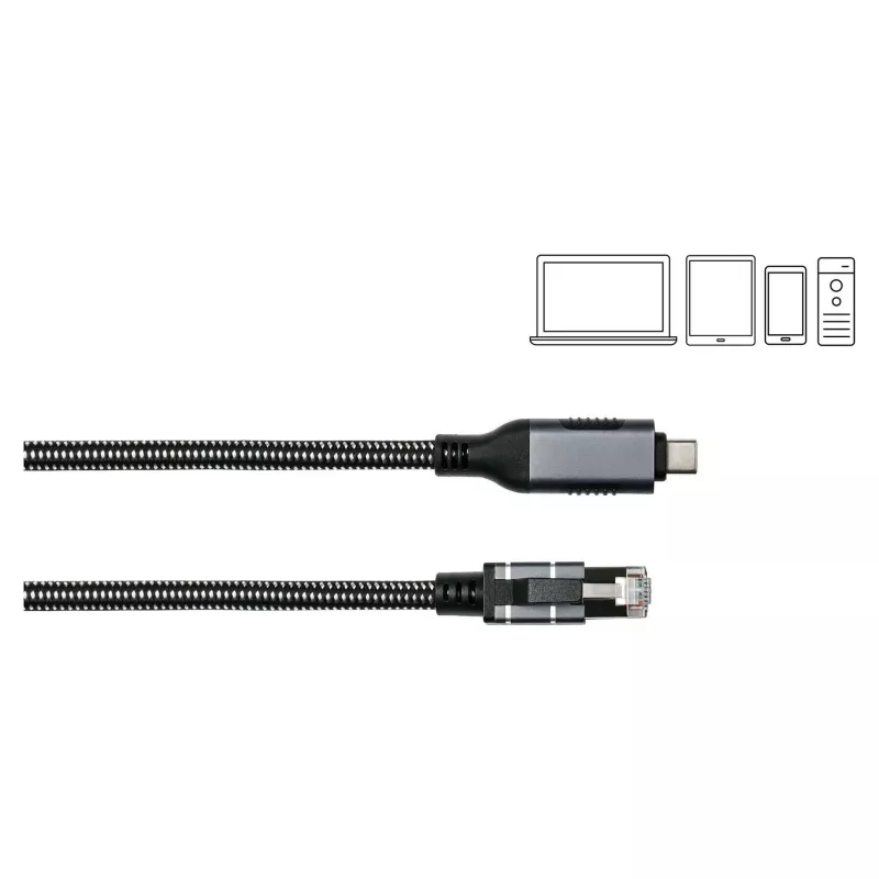 Good Connections Ethernet-Cable USB-C RJ45, Anthracite, 1,0m