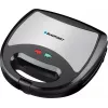 Blaupunkt SMS611 Sandwichmaker non-stick coating, grill function, toast function, cool-touch housing Black, Silver (SMS611)