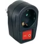 Switchable Socket Renkforce 1296317 — 2-pole black mains socket
