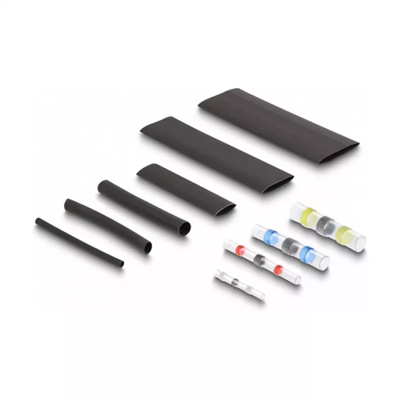 Heat shrink tube DeLOCK 308 pieces black multicolour polyolefin