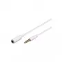 AUX Extension Cable Goobay 4-pin 3.5 mm Slim CU