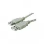 Microconnect USBAA1 USB cable USB 2.0 1 m USB A Grey