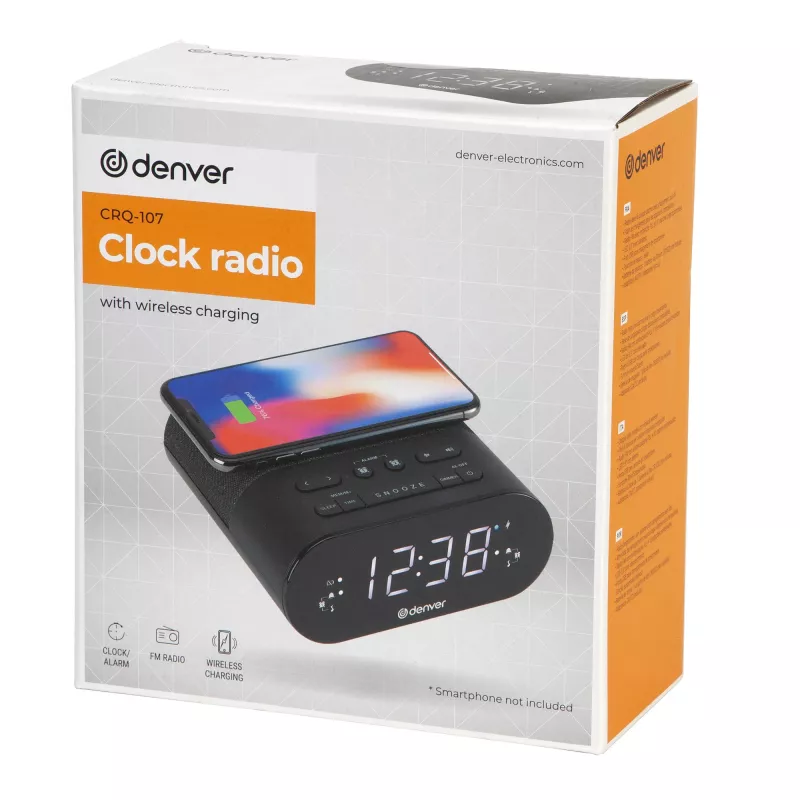 Denver CRQ-107 Digital alarm clock Black