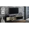 Cama TV cabinet SIGMA1 180 sonoma oak/black gloss