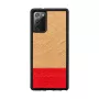 Phone case man and wood Galaxy Note 20 Herringbone Azalea Black
