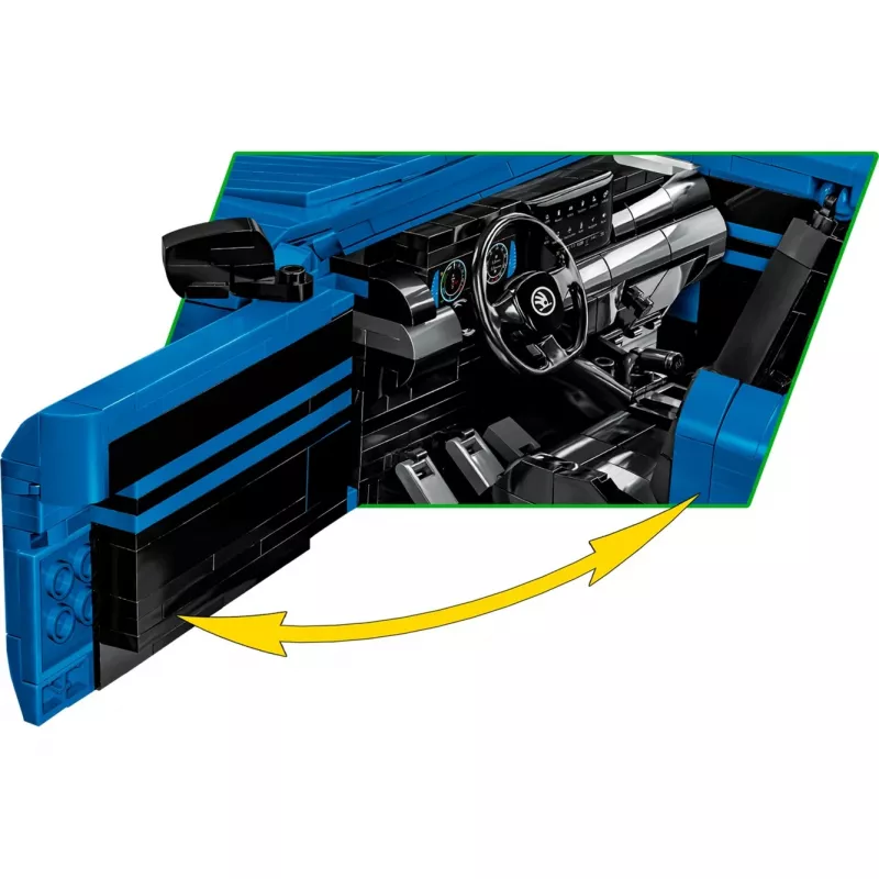 Building Blocks Cobi Skoda Octavia RS Model (2405 Pieces), Ages 10+, Black/Blue