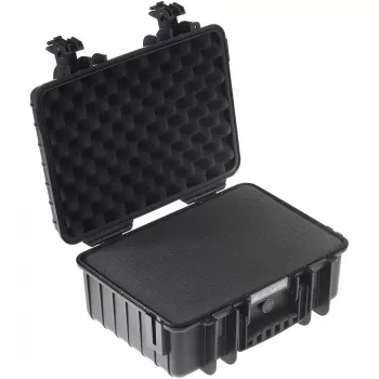 B&W Type 4000 black case with pre-cut foam insert