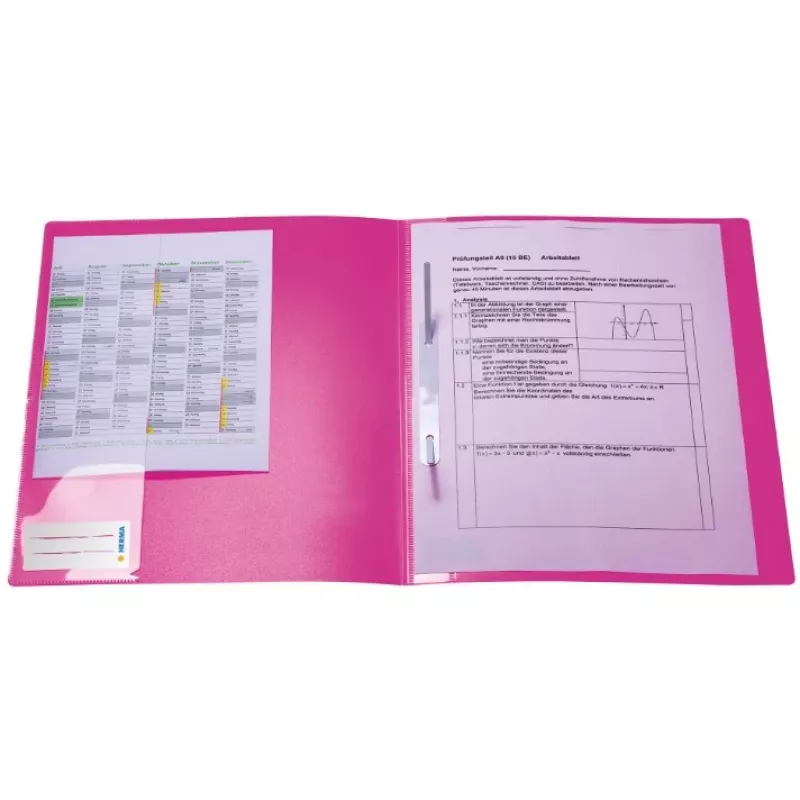 Conventional file folder Herma 19638 Polypropylene PP Pink A4