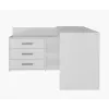 Corner Computer Desk Topeshop DANY BIEL KPL White Rectangular Particle Board